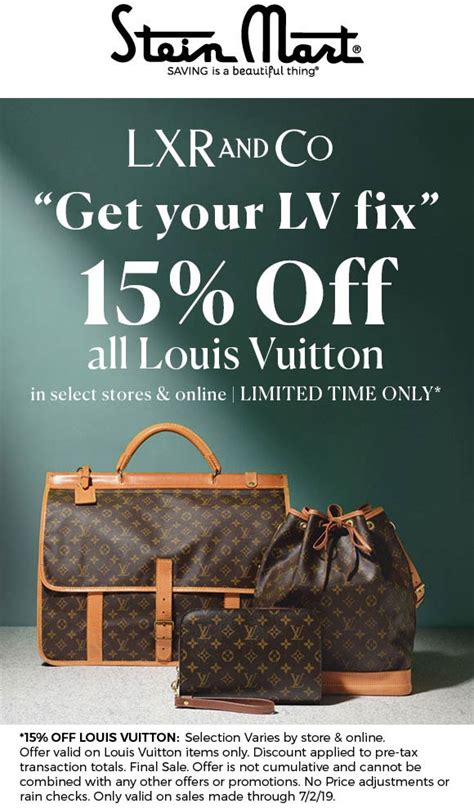 coupon for Louis Vuitton